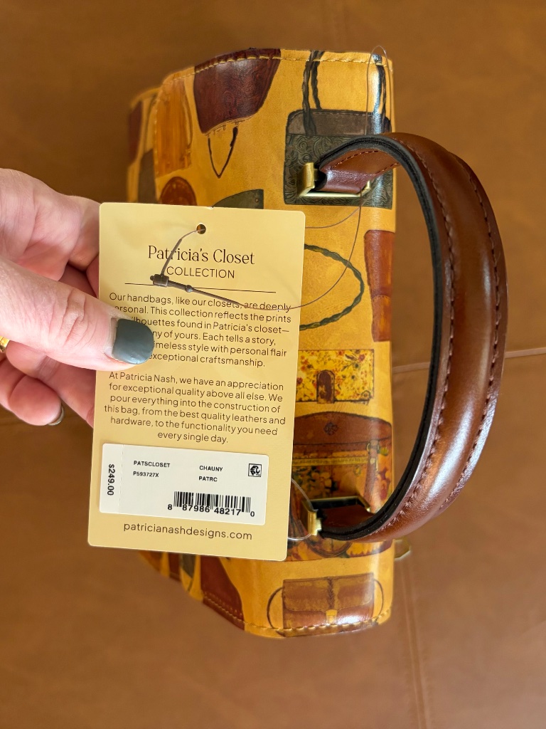 Patricia Nash Chauny Satchel/Crossbody "Patricia's Closet" Collection Nwt *Rare* — image 8 of 8